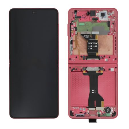 Ecran + chassis Rouge OFFICIEL Samsung Z Flip 7 (F766)