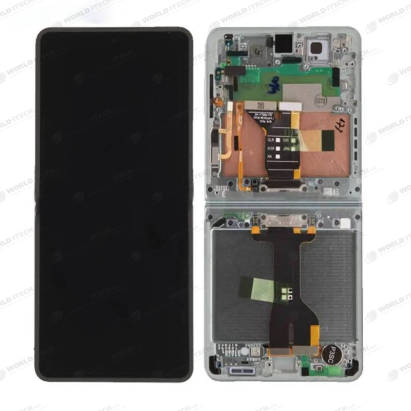 Ecran + chassis Vert d'eau OFFICIEL Samsung Z Flip 7 (F766) GH82-37581E