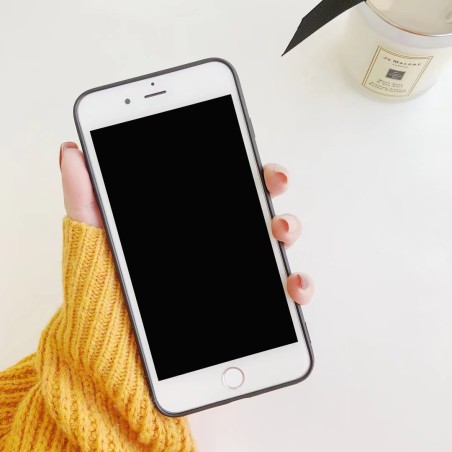 Coque silicone petits coeurs rose et bleu iPhone 7 Plus / 8 Plus