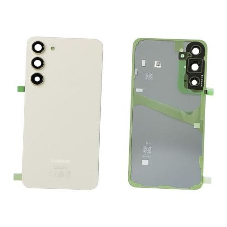 Vitre arrière Samsung S23+ Crème OFFICIELLE S916B