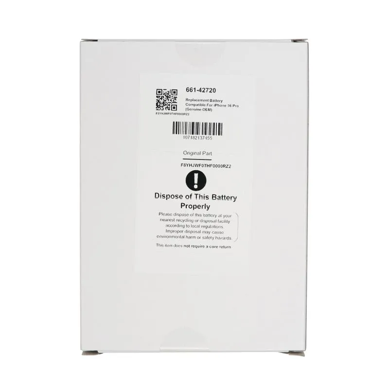 iPhone 16 Pro Battery - Official Apple (Service Pack) - Free Tools