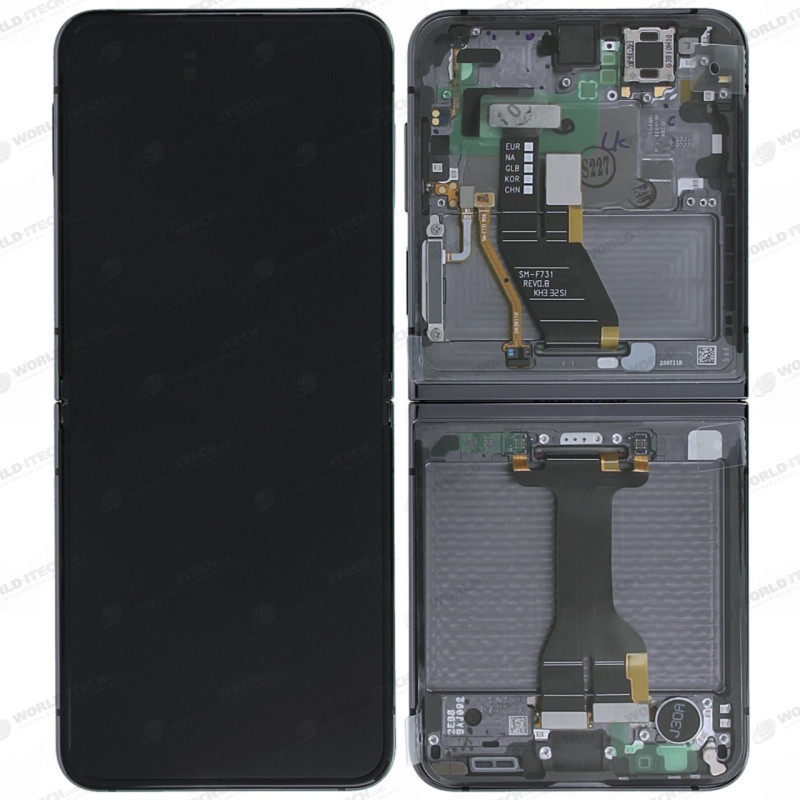 OFFIZIELLER Bildschirm + Gehäuse Graphit Samsung Z Flip 5 (F731)