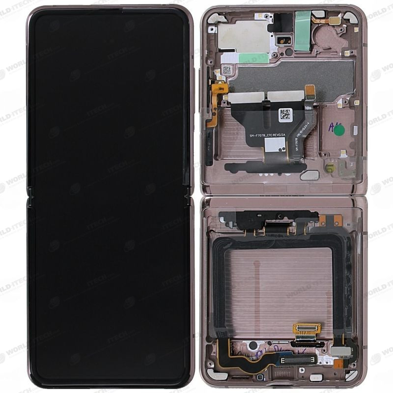 Bildschirm + Gehäuse Mystic Bronze OFFIZIELL Samsung Z Flip 5G (F707)