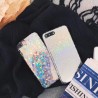 Coque silicone paillettes rondes et triangles iPhone 7 / 8