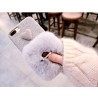 Coque amour fourrure et anneau pour doigt iPhone X / XS