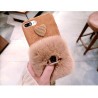 Coque amour fourrure et anneau pour doigt iPhone 6 Plus / 6S Plus