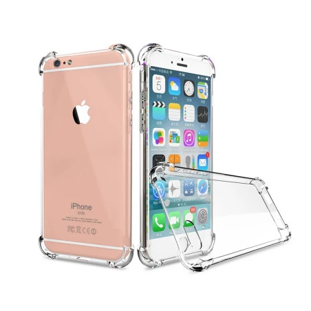 Coque transparente silicone bords renforcés iPhone X / XS