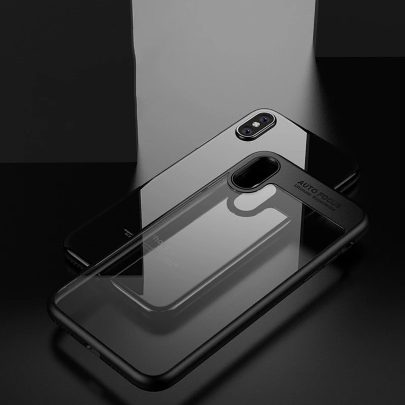 Coque silicone AUTO FOCUS arrière transparent iPhone 7 / 8 SE 2020