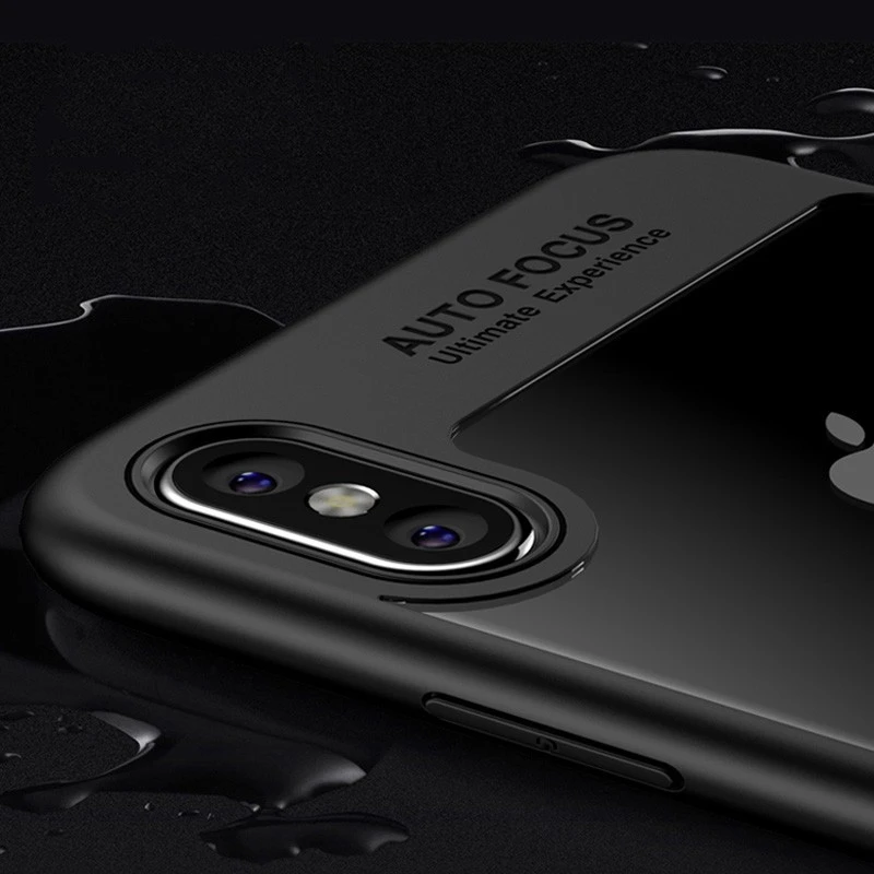 Coque silicone AUTO FOCUS arrière transparent iPhone 7 / 8 SE 2020