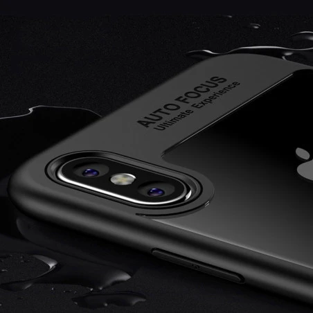 Coque silicone AUTO FOCUS arrière transparent iPhone 7 / 8 SE 2020