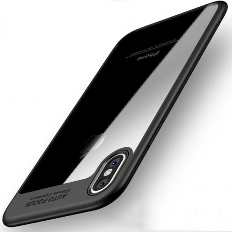 Coque silicone AUTO FOCUS arrière transparent iPhone 7 / 8 SE 2020