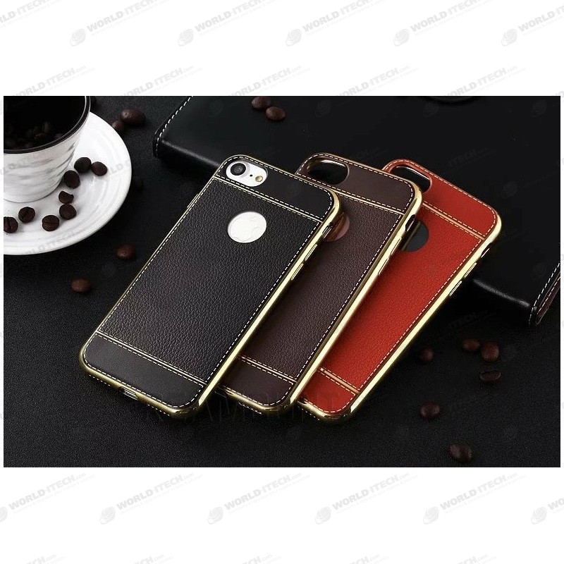 Coque Silicone Style Cuir iPhone 6 6S