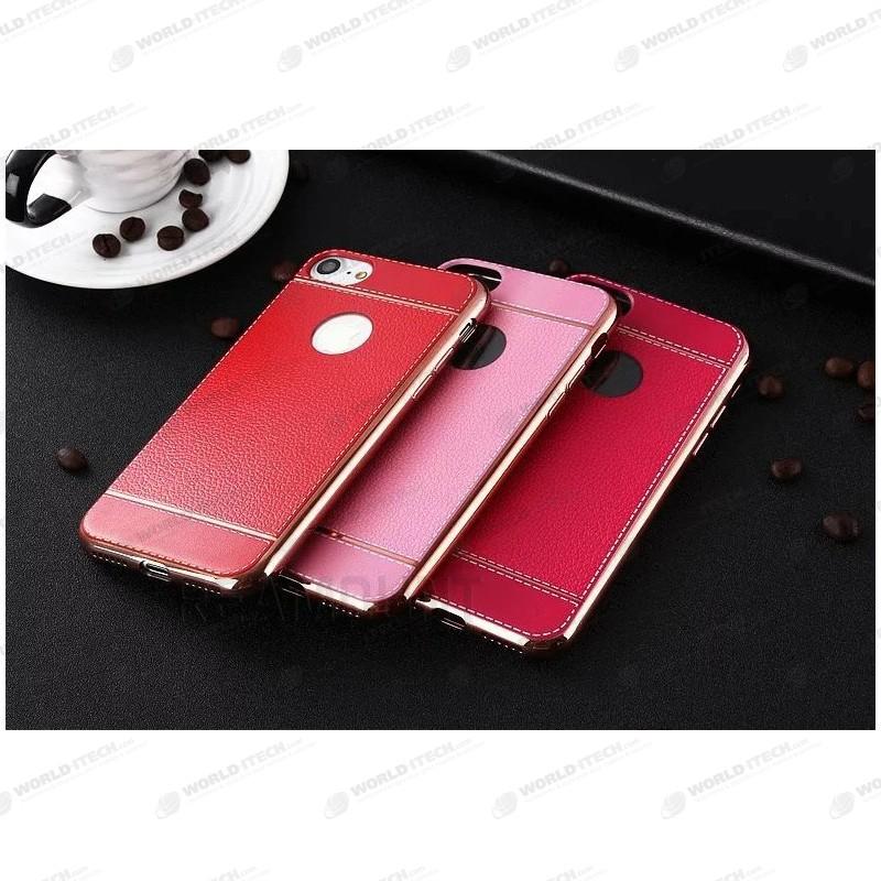 Coque Silicone Style Cuir iPhone 6 6S
