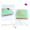 Coque transparente liquide paillettes coeurs orange rose jaune rouge violet iPhone 7 / 8