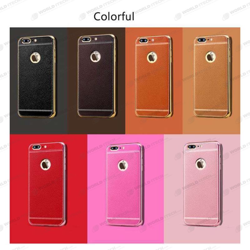 Coque Silicone Style Cuir iPhone 6 6S