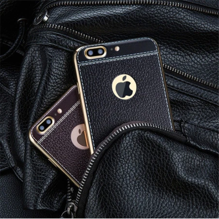 Coque Silicone Style Cuir iPhone 6 Plus / 6S Plus
