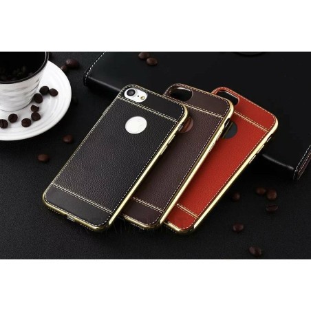 Coque Silicone Style Cuir iPhone 6 Plus / 6S Plus