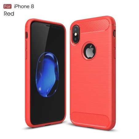 Coque Silicone Antichoc style Carbon iPhone 7 / 8