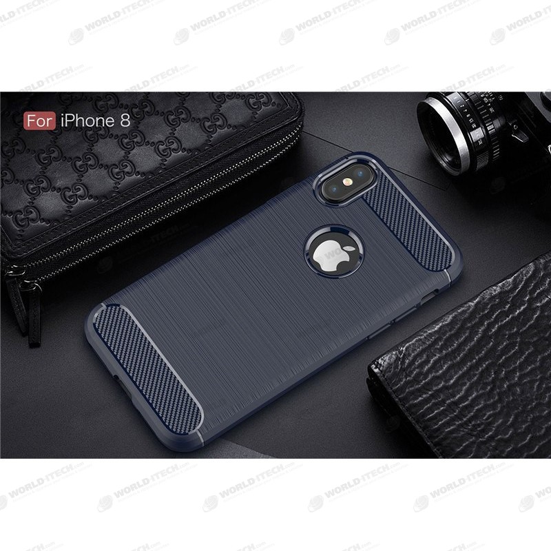 Coque Silicone Antichoc style Carbon iPhone 6 Plus / 6S Plus