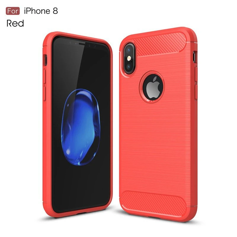 Coque Silicone Antichoc style Carbon iPhone 6 Plus / 6S Plus