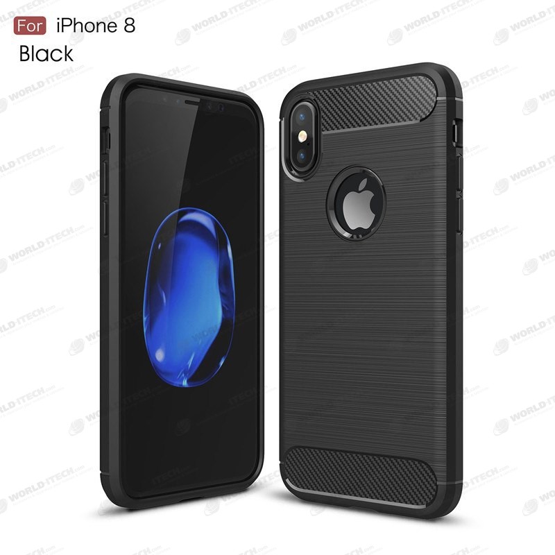 Coque Silicone Antichoc style Carbon iPhone 6 Plus / 6S Plus