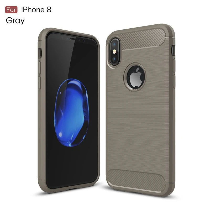 Coque Silicone Antichoc style Carbon iPhone 6 Plus / 6S Plus
