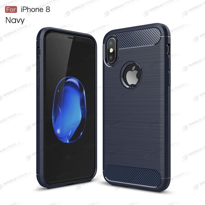 Coque Silicone Antichoc style Carbon iPhone 6 Plus / 6S Plus