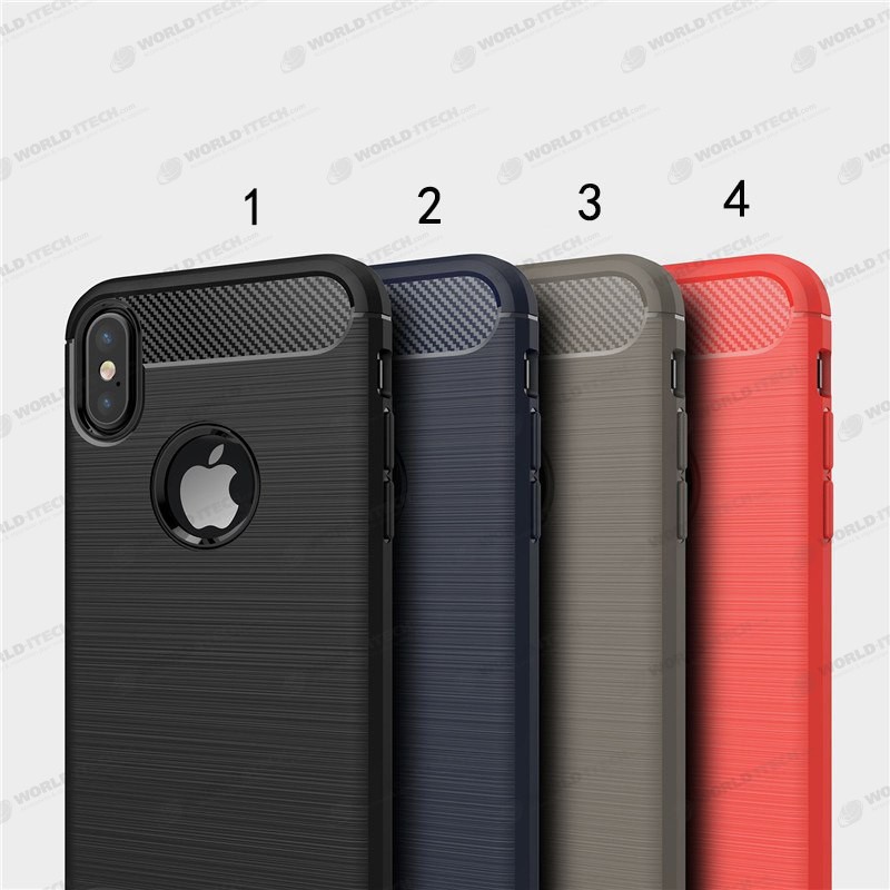 Coque Silicone Antichoc style Carbon iPhone 6 Plus / 6S Plus