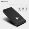 Coque Silicone Antichoc style Carbon iPhone 7 Plus / 8 Plus