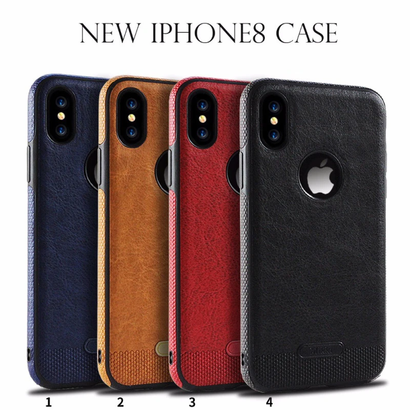 Coque Silicone Antichoc style Cuir iPhone 7 / 8