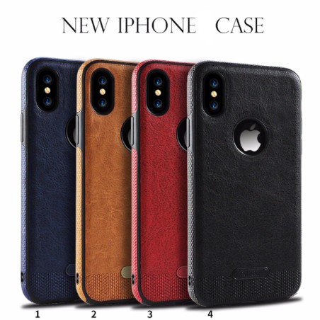 Coque Silicone Antichoc style Cuir iPhone 6 Plus / 6S Plus