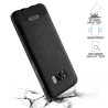 Coque Silicone Antichoc style Cuir Samsung S7 Edge SM-G935F rouge noir bleu