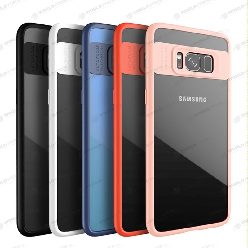 Coque silicone AUTO FOCUS arrière transparent Samsung S9