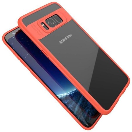 Coque silicone AUTO FOCUS arrière transparent Samsung S8