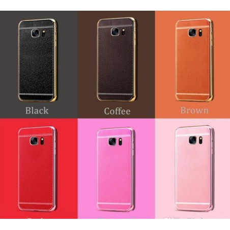 Coque Silicone Style Cuir Samsung Galaxy S8 Plus
