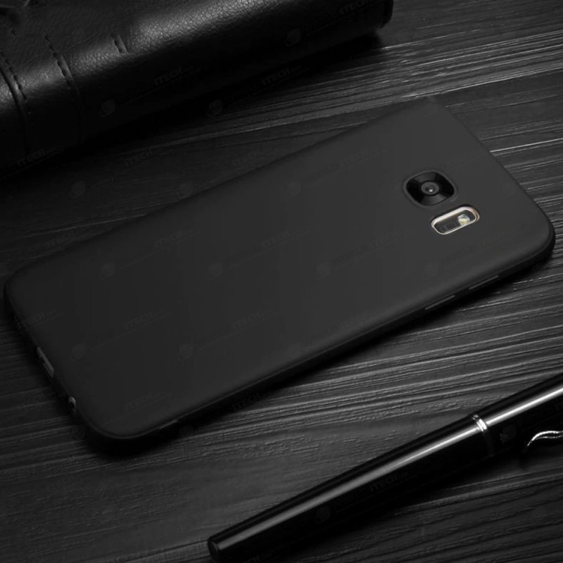 Coque protection fine en silicone souple noir Samsung Note 8