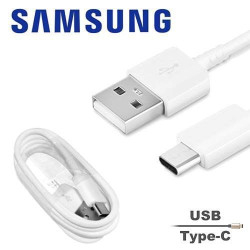 Achat Cable chargeur USB Type-C Blanc Samsung 1.2m en ligne