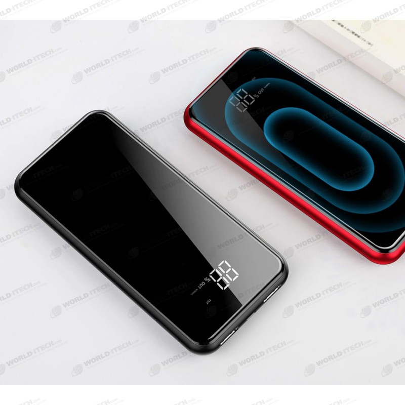 Batterie externe 8000mAh double USB avec chargeur sans fil