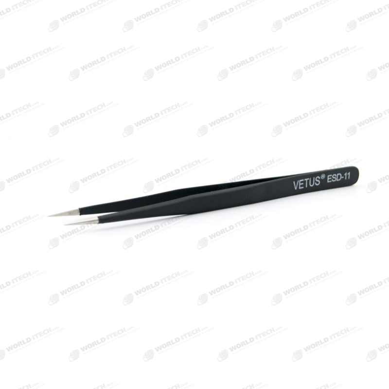 Pince bucelles droite noire 14cm pour réparation smartphones