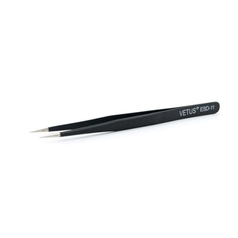 Pince bucelles droite noire 14cm pour réparation smartphones