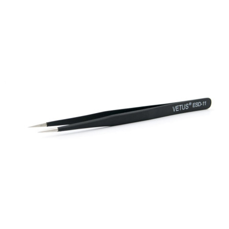 Pince bucelles droite noire 14cm pour réparation smartphones