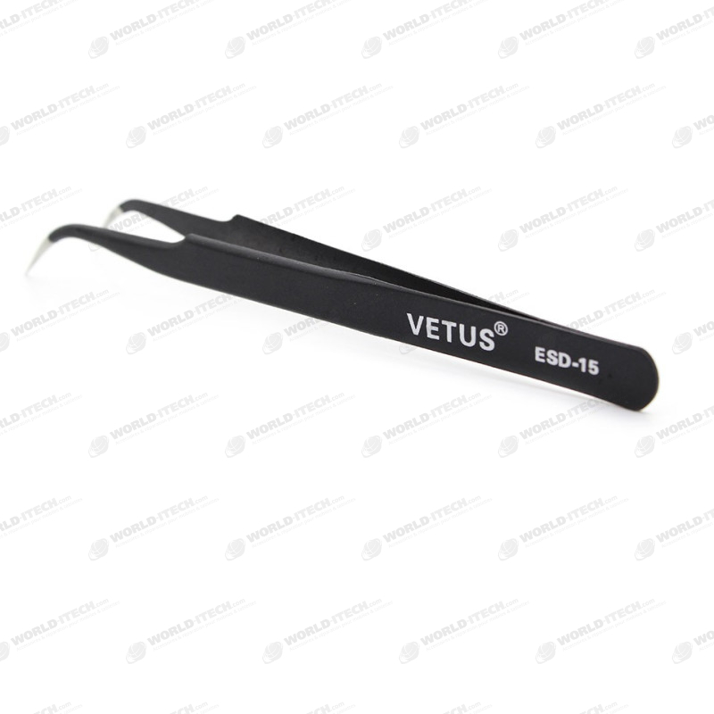 Pince bucelles coudé précision réparation smartphone tablette VETUS ESD-15
