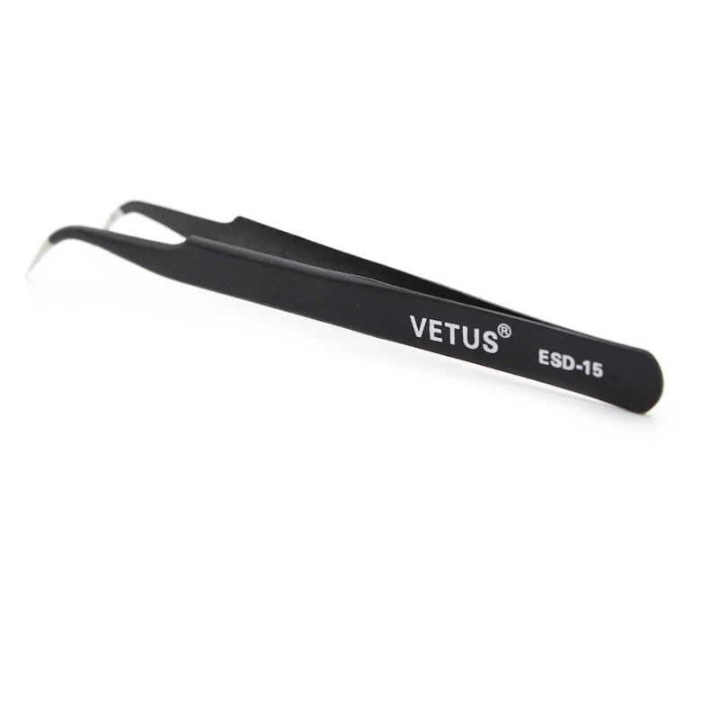 Pince bucelles coudé précision réparation smartphone tablette VETUS ESD-15