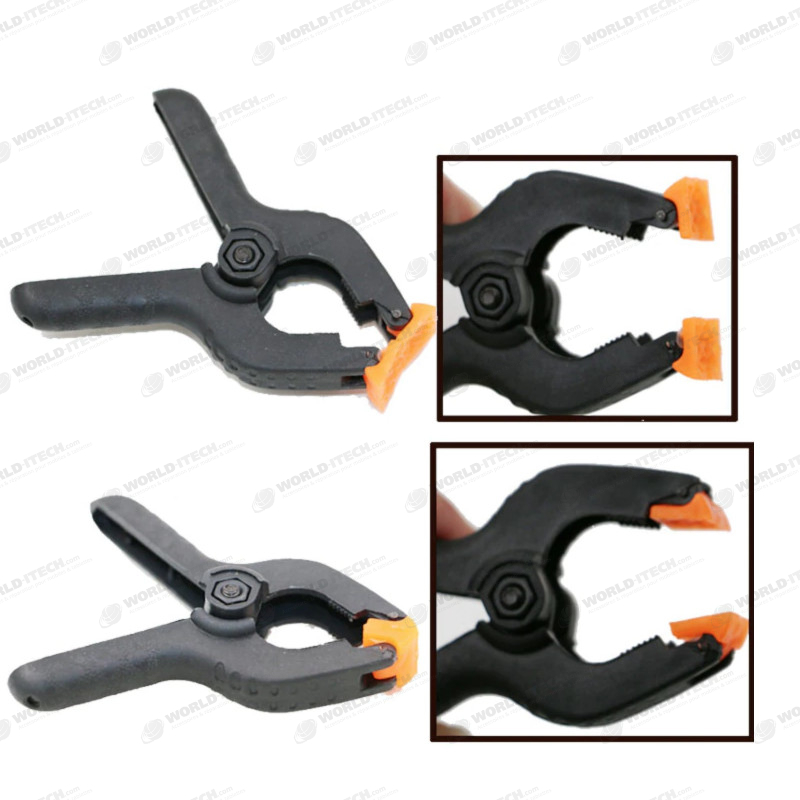 Petite pince a ressort en nylon pour collage