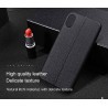 Coque protection cuir avec couture iphone x