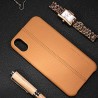Coque protection cuir avec couture iphone x