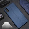 Coque protection cuir avec couture iphone x