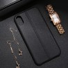 Coque protection cuir avec couture iphone x