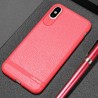 Coque Silicone Souple imitation Cuir iPhone X / XS