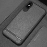 Coque Silicone Souple imitation Cuir iPhone X / XS